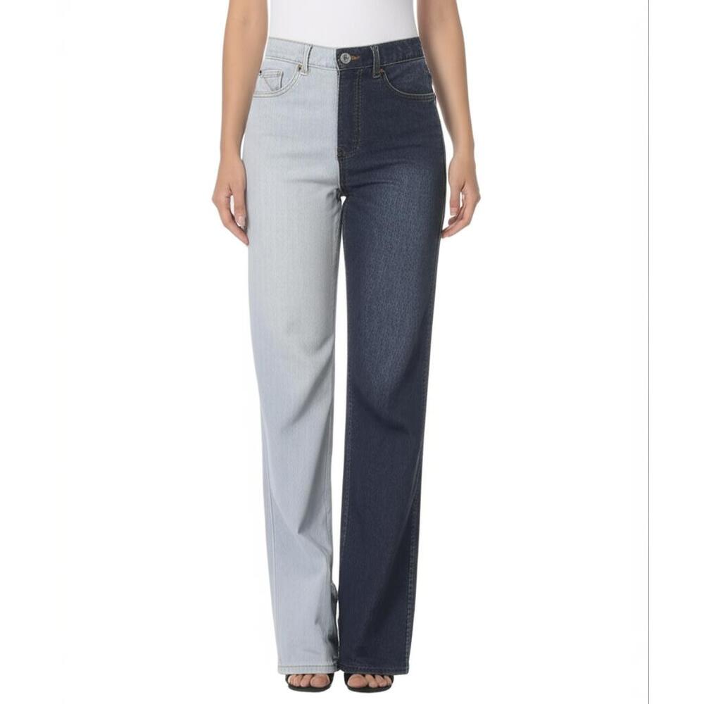 BLUE SAVVY Womens Jeans Size 7/28 Two Tone High Waisted Colorblock Trendy